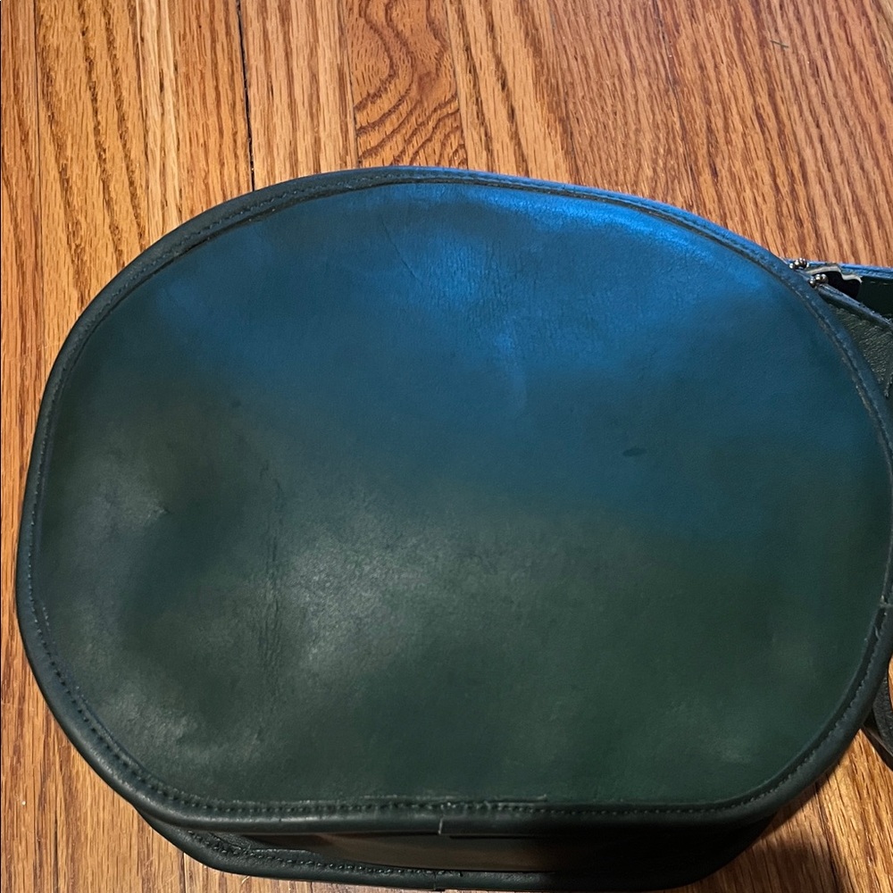 COACH Vintage Canteen Shoulder Bag/crossbody Dark Green Leather Adjustable Strap - Picture 4 of 12